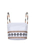 Guainia Linen Top / White Embroidered